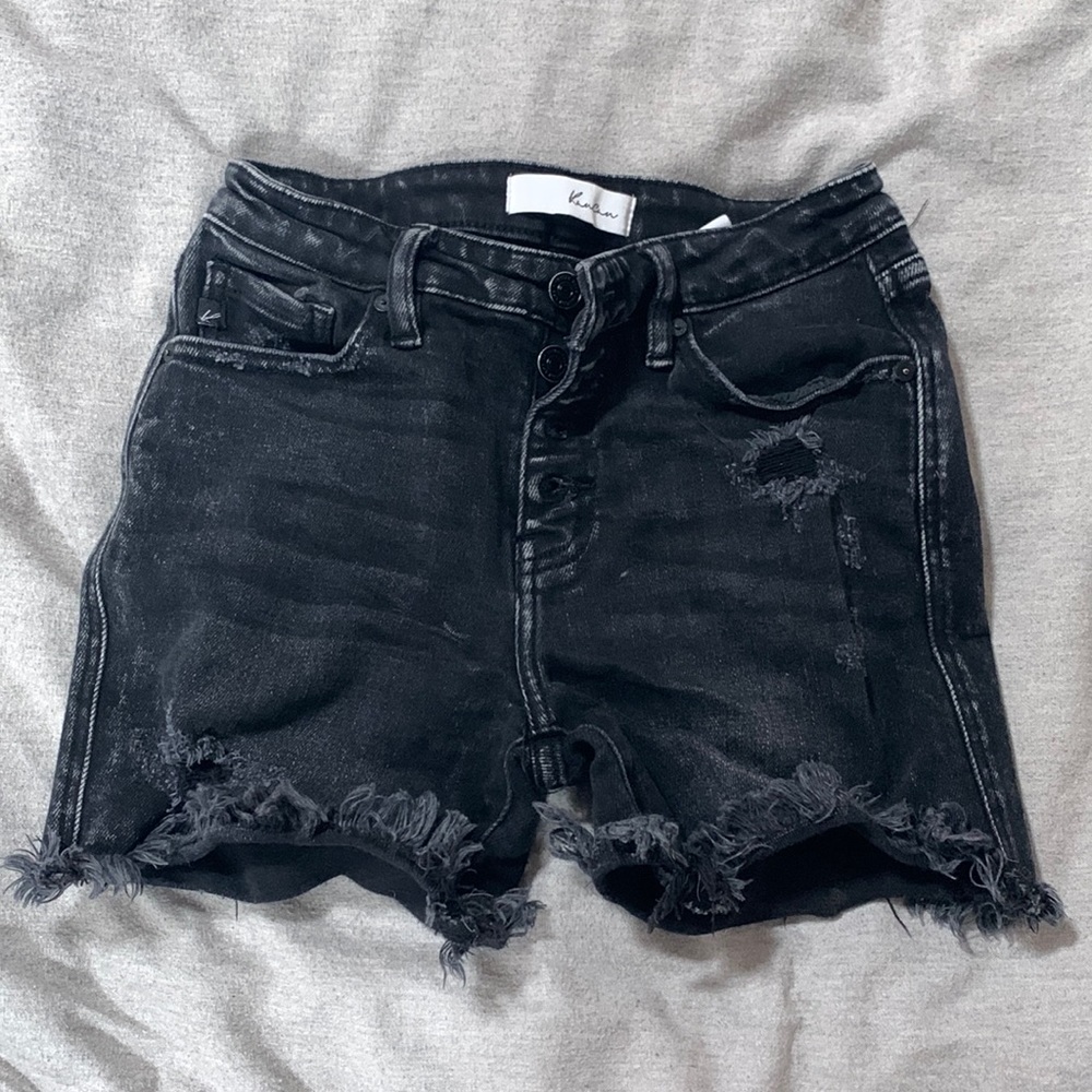 Kancan Black Jean Shorts
